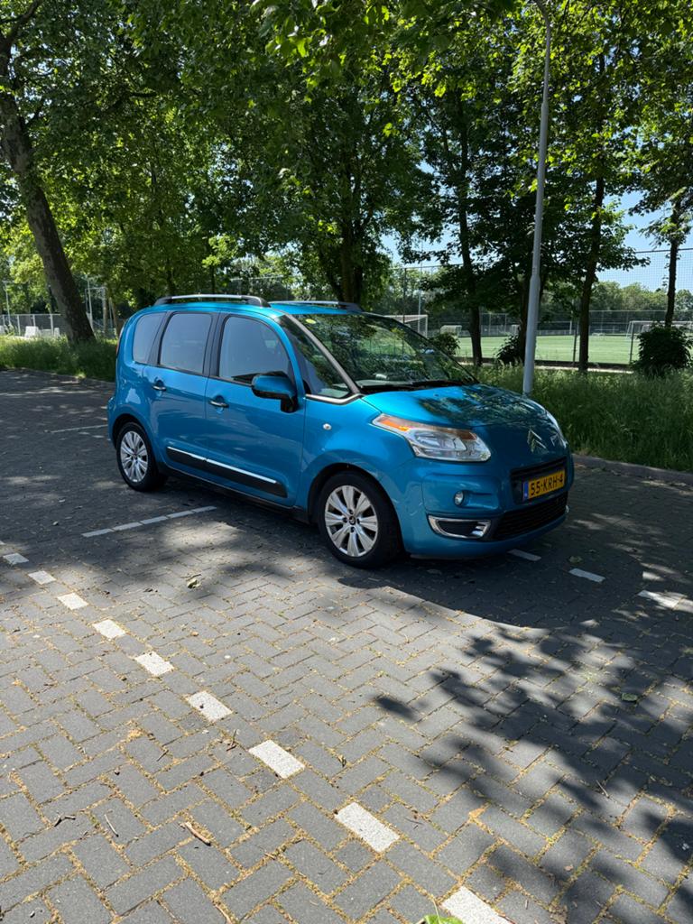 Citroën C3 Picasso 1.4 VTI 2010 Blauw, Auto's, Voorwielaandrijving, Blauw, Origineel Nederlands, 1100 kg