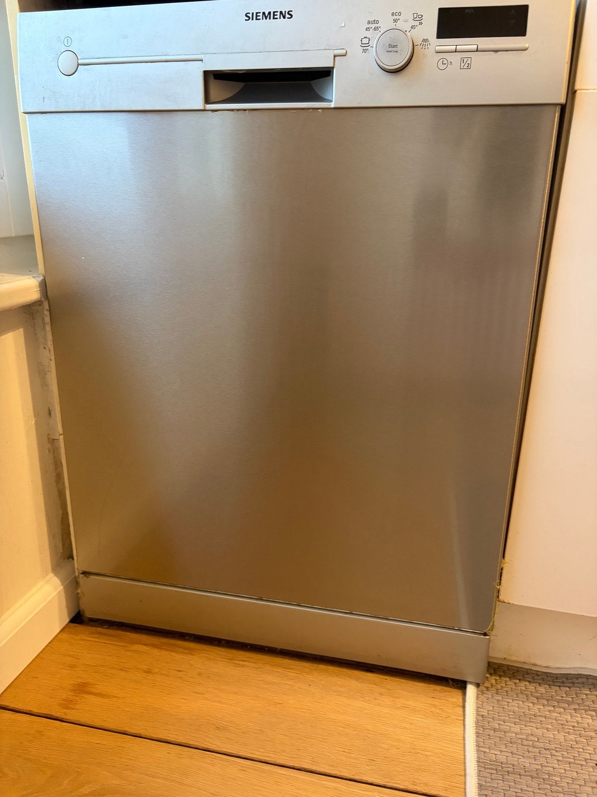 Siemens vaatwasser - Vrijstaand, RVS look, Ophalen, 60 cm of meer, Eco programma, Zo goed als nieuw