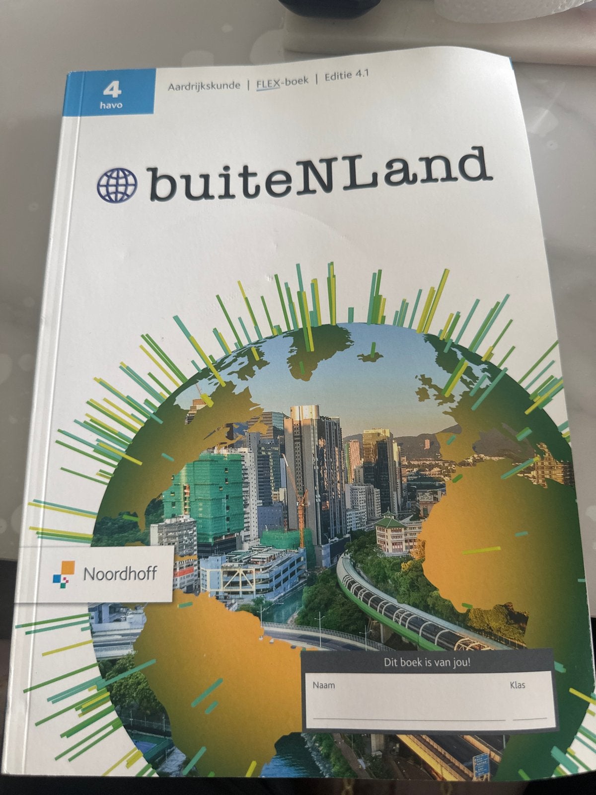 Buitenland Aardrijkskunde FLEX-boek 4 havo Editie 4.1, Ophalen of Verzenden, Zo goed als nieuw, HAVO, Aardrijkskunde