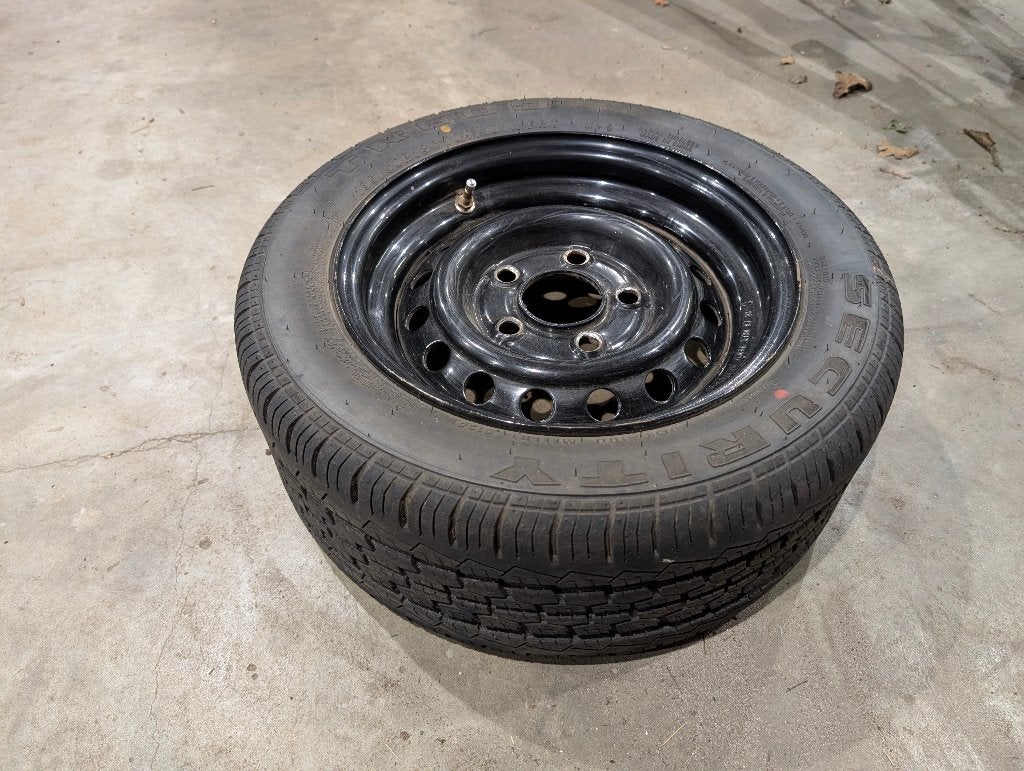 Aanhanger wiel hogedruk band met velg 195/50/R13 steek 5x112, Auto diversen, Aanhangwagen-onderdelen, Ophalen, Zo goed als nieuw