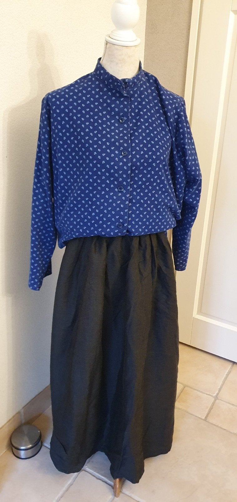 Antieke streekdracht klederdracht vijfschaft rok, Antiek en Kunst, Antiek | Kleding en Accessoires, Ophalen of Verzenden, Dames