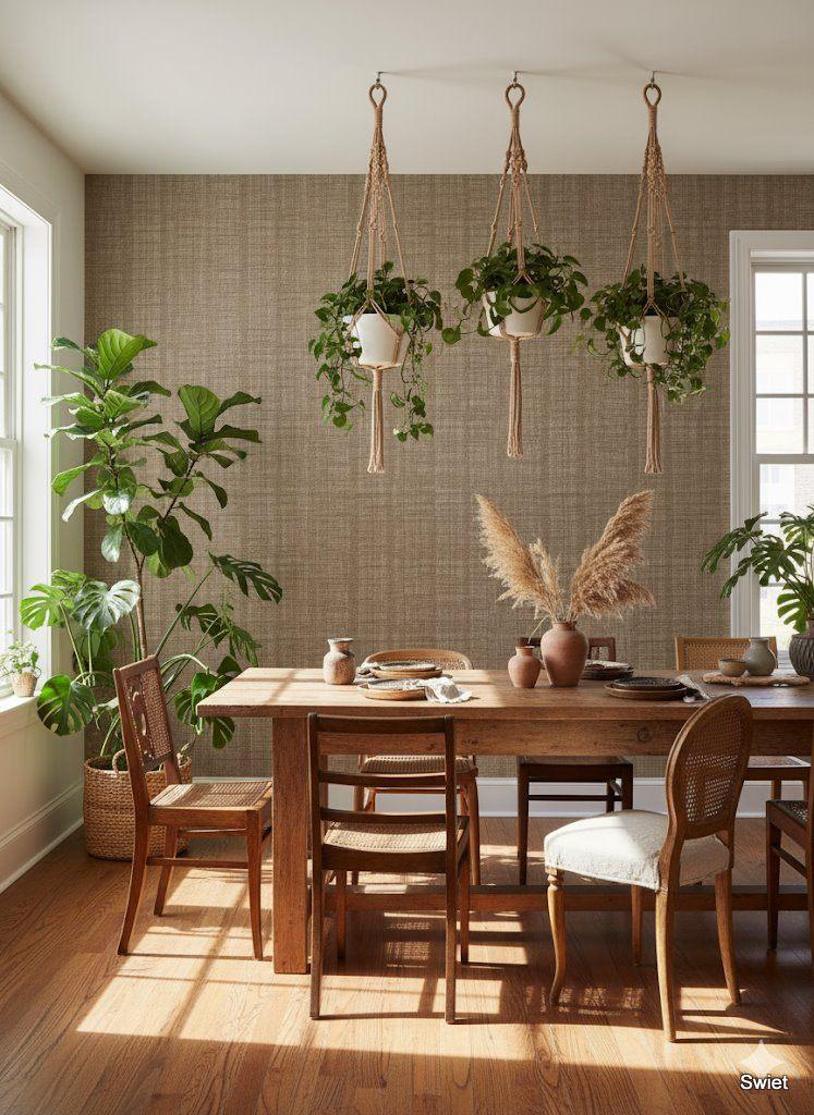 14202 Grof echt vintage jute behang burlap wallpaper swiet, Huis en Inrichting, Stoffering | Behang, Verzenden, Minder dan 10 m²