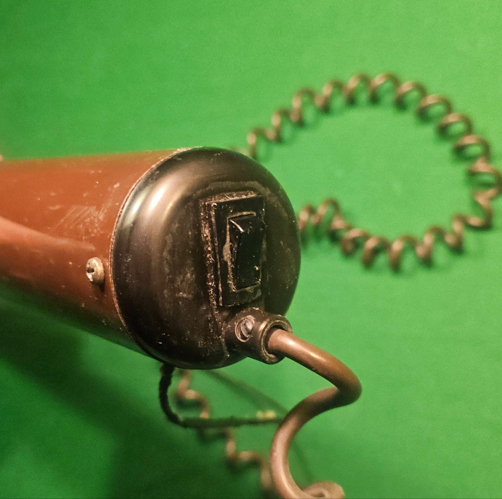 Vintage TL hanglamp, bruin, Ophalen, Gebruikt, Kunststof, Vintage