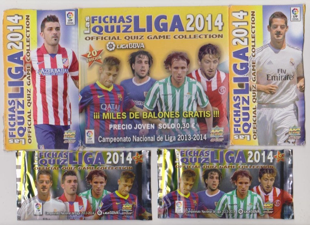 Mundicromo 2014: Voetbal Kaarten Spaanse LIGA 2013-2014, Verzenden, Zo goed als nieuw, Buitenlandse clubs, Poster, Plaatje of Sticker