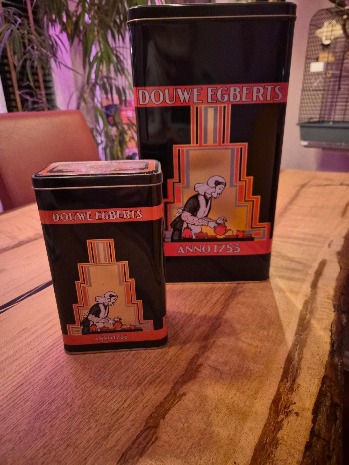 Mooie Douwe Egberts bewaarblikken, Verzamelen, Ophalen of Verzenden, Zo goed als nieuw, Koffie, Douwe Egberts