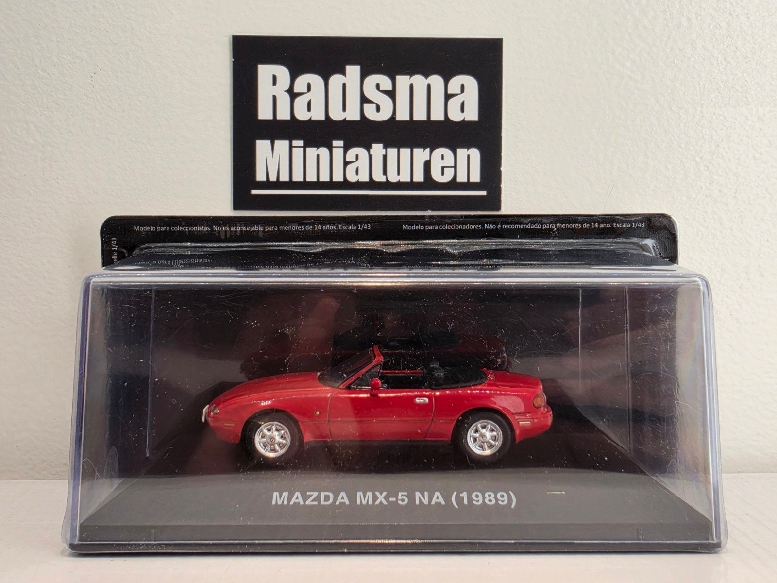 Mazda Mx-5 NA - Rood - 1:43 Ixo/altaya, Overige merken, Auto, Nieuw, Ophalen of Verzenden