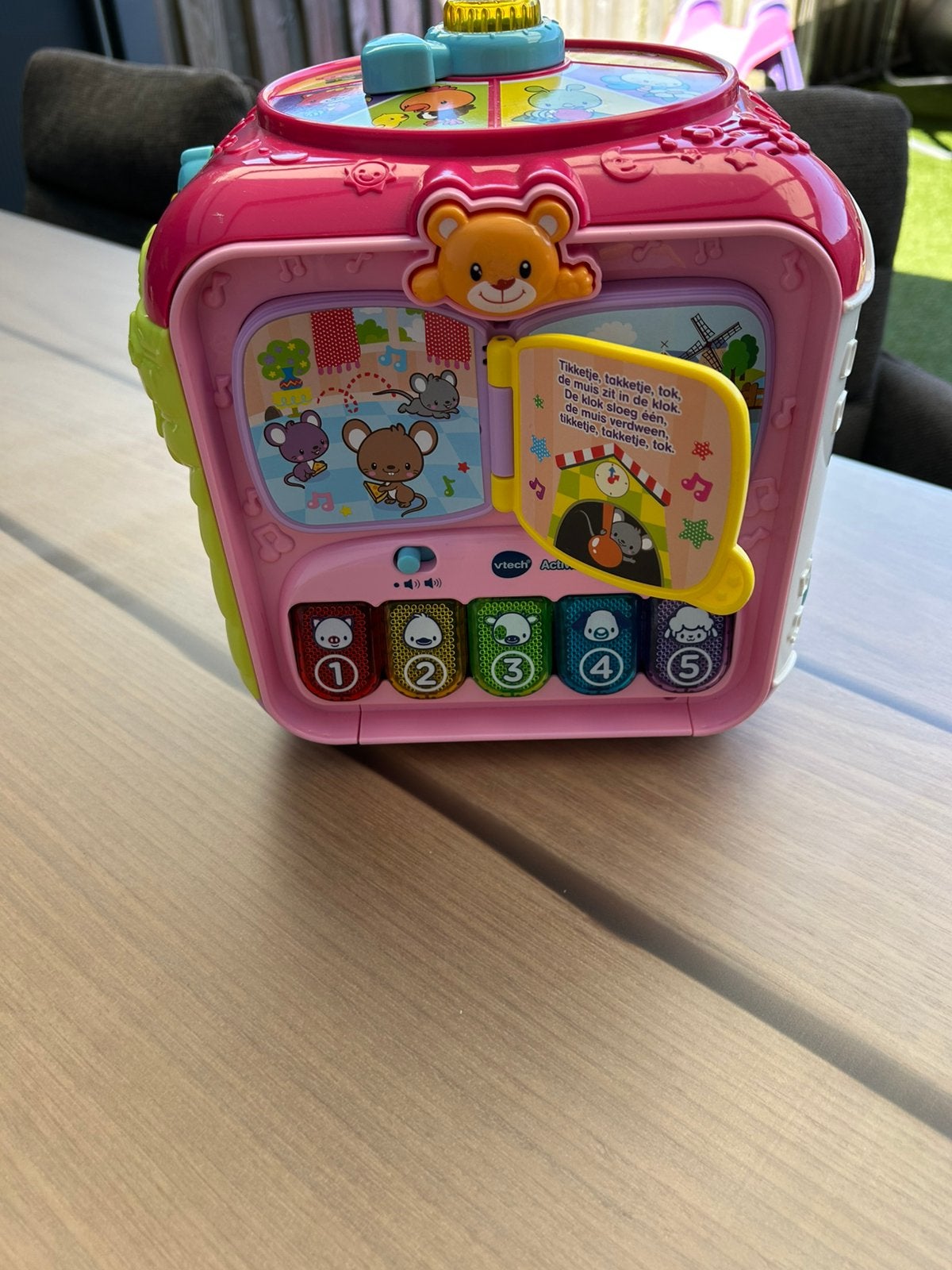 Activiteiten kubus v tech, Kinderen en Baby's, Speelgoed | Vtech, Ophalen of Verzenden, Zo goed als nieuw, 6 maanden tot 2 jaar