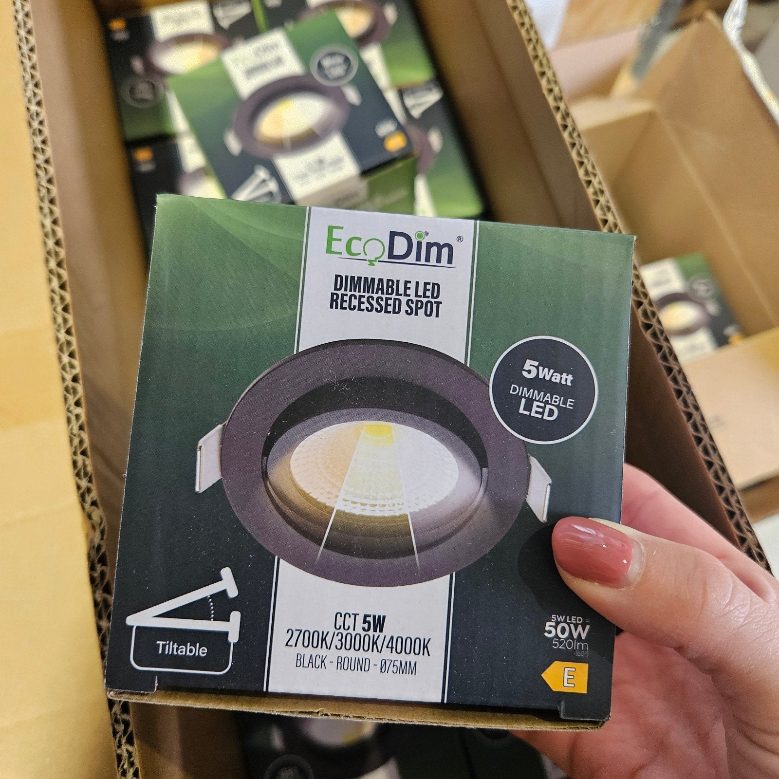 Led inbouwspots spatwaterdicht ondiepe inbouw 23mm zwart, Huis en Inrichting, Lampen | Spots, Overige merken, Nieuw, Overige fittingen