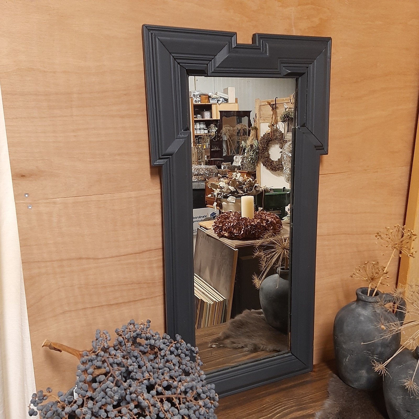 Sjieke, stoere spiegel, brocante, Amsterdamse stijl, Ophalen, Minder dan 50 cm, Gemaalweg 12b Rutten, Minder dan 100 cm