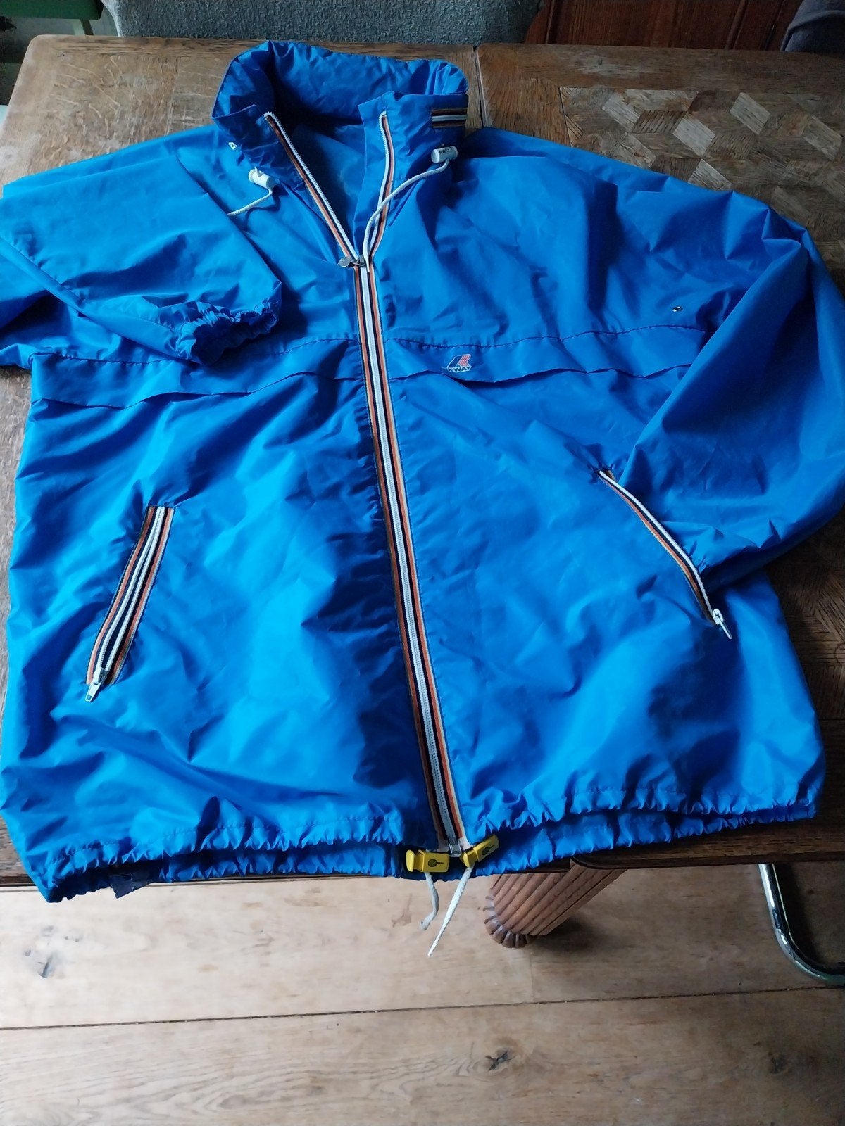 K-Way regenjas, blauw, maat XL, Ophalen of Verzenden, Zo goed als nieuw, Kway