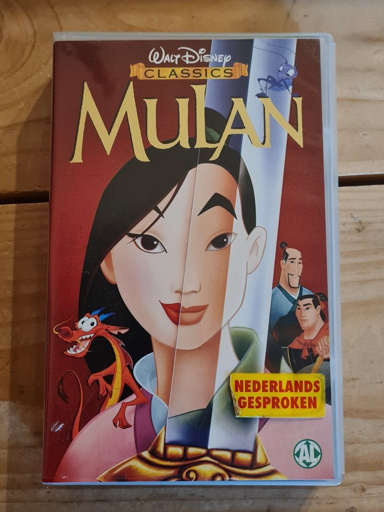 VHS Disney - Mulan VHS 3708516, Alle leeftijden, Ophalen of Verzenden, Zo goed als nieuw, Nederlandstalig