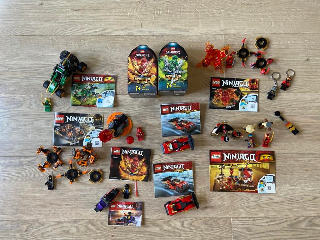 10 diverse ninjago lego sets, Lego, Ophalen of Verzenden, Zo goed als nieuw, Compleet