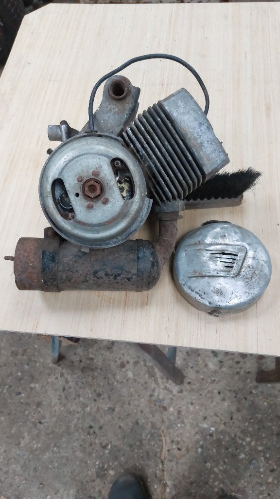 motortje oldtimer bromfiets, Ophalen, Gebruikt, Blok, Overige merken