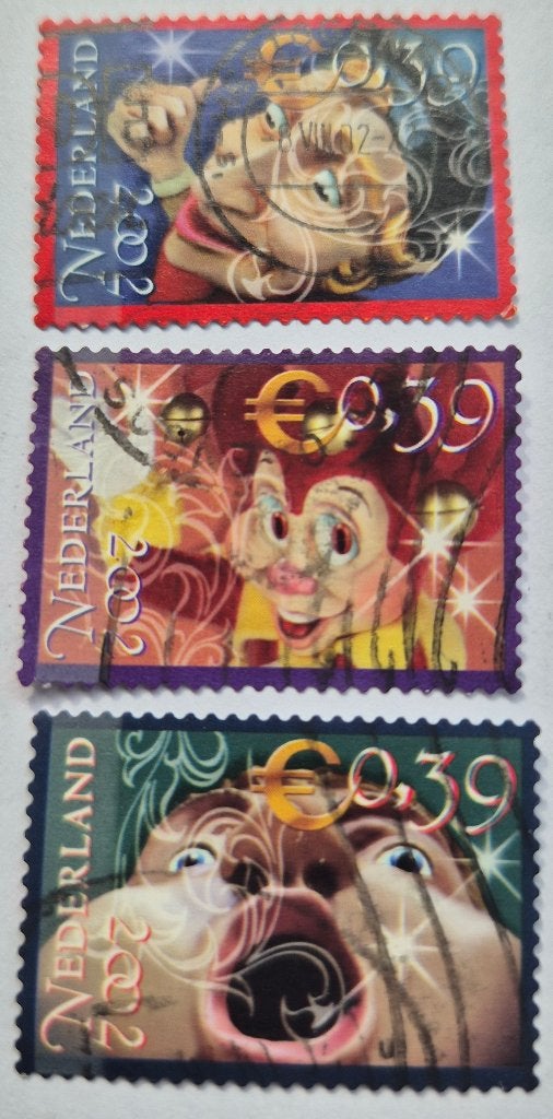 Postzegels Nederland 2002 50 jaar Efteling, Postzegels en Munten, Ophalen of Verzenden, Na 1940, Gestempeld