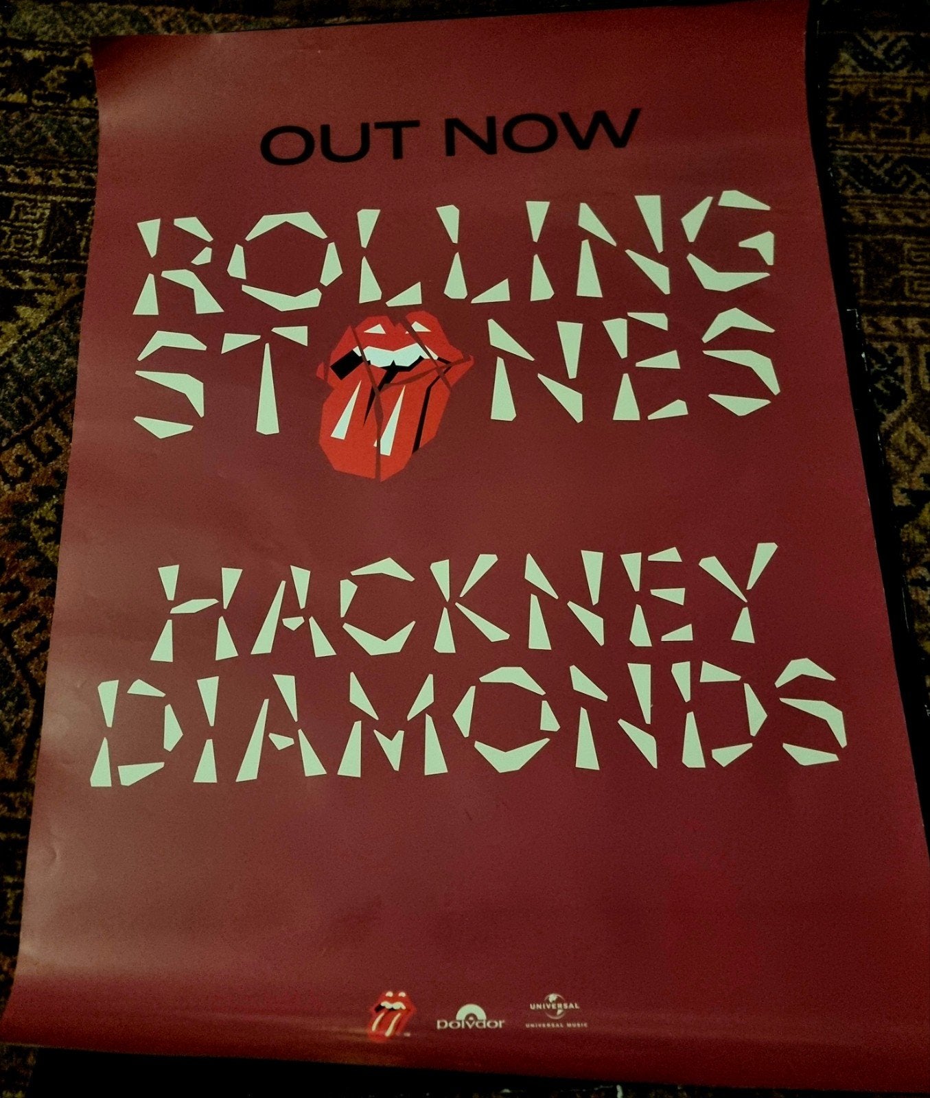 Rolling Stones Hackney Diamonds Promotie Poster, Ophalen of Verzenden
