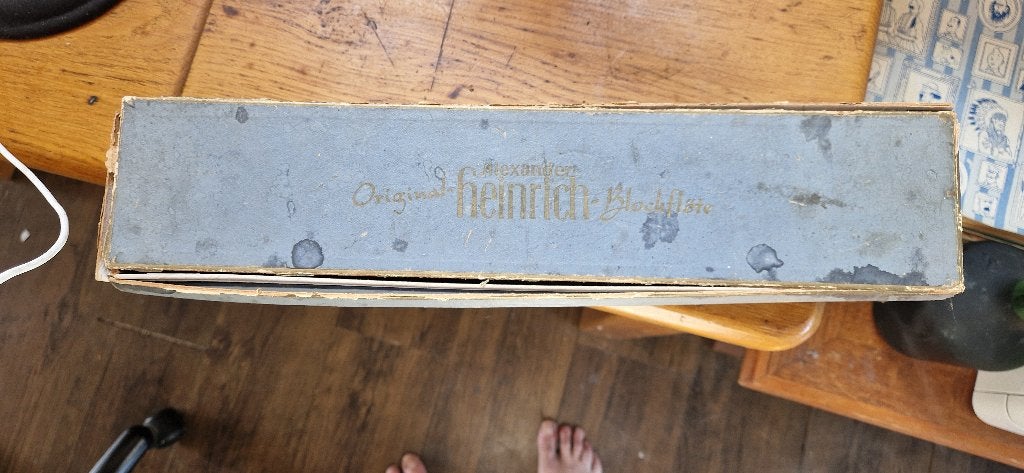Vintage Alexander Heinrich Blockflöte Tenor originele, Ophalen of Verzenden, Gebruikt, Tenor