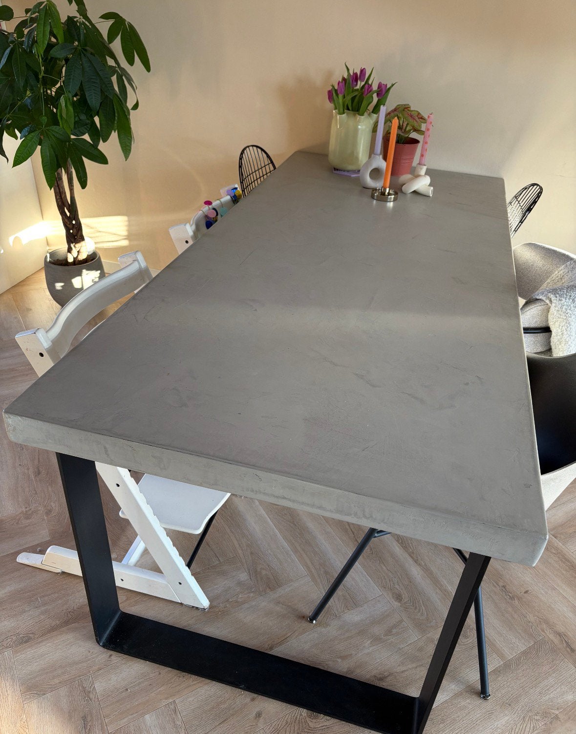 Eettafel, Huis en Inrichting, Ophalen, Gebruikt, 50 tot 100 cm, 150 tot 200 cm