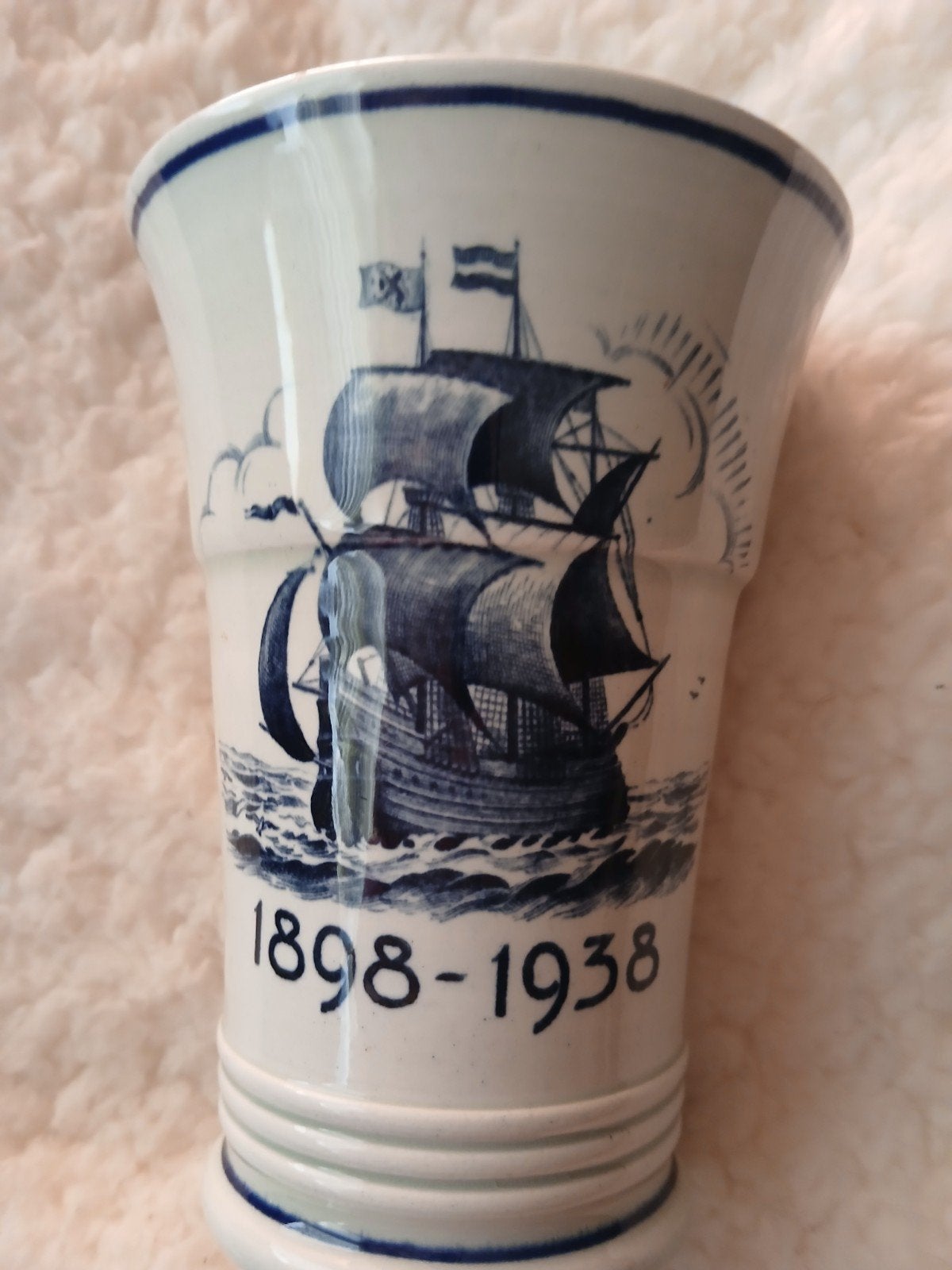 Oude beker - vaasje, Antiek en Kunst, Curiosa en Brocante, Ophalen