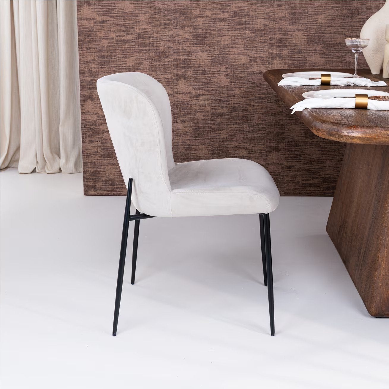 1x losse Eetkamerstoel Darby Velvet van Richmond Interiors, Huis en Inrichting, Stoelen, Ophalen, Overige materialen, Richmond Interiors