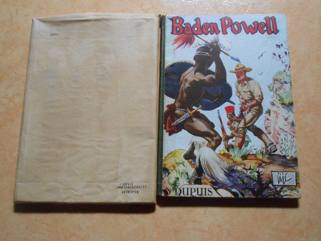 Baden Powell 1950 HC 1 ste druk. Met originele Dupuis verpak, Boeken, Eén stripboek, Ophalen of Verzenden, Zo goed als nieuw, Jijé