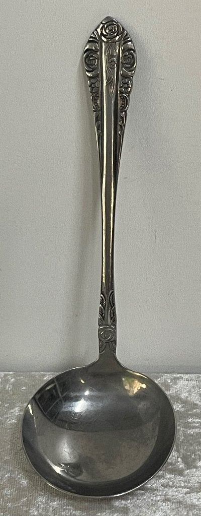 Vintage Decoratieve Juslepel Rozen, Ophalen of Verzenden