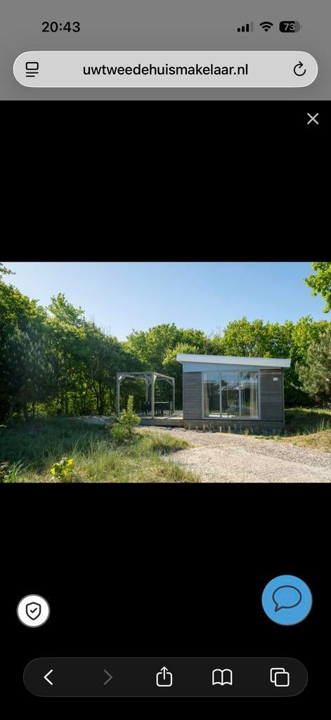 Duinlodge kavel 210 voor €150.000, Bemiddelingsbureau, Afwasmachine, 2 slaapkamers, Recreatiepark