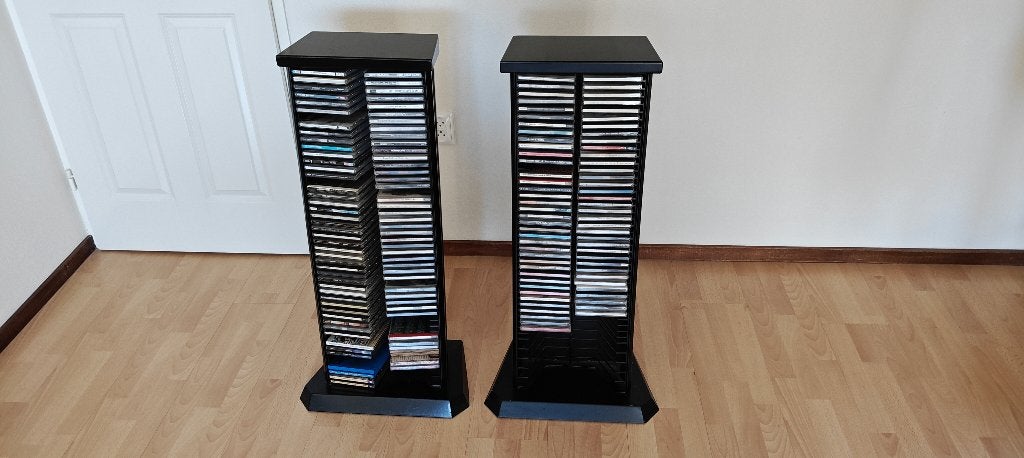 Te Koop Mooie CD Rekken (2x), Ophalen, Gebruikt, 75 tot 150 discs, Metaal