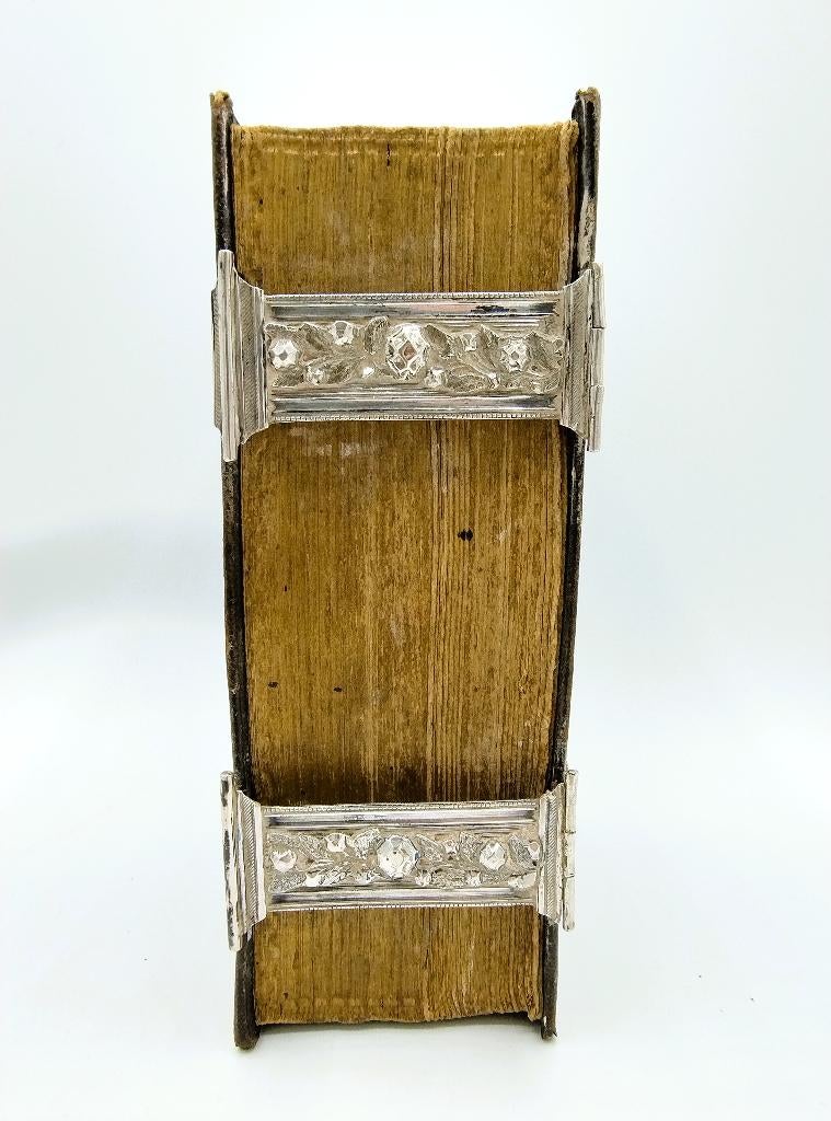 Bijbel met zilveren sloten, A.H. Lazonder, Schoonhoven, 1842, Verzenden, Bijbel
