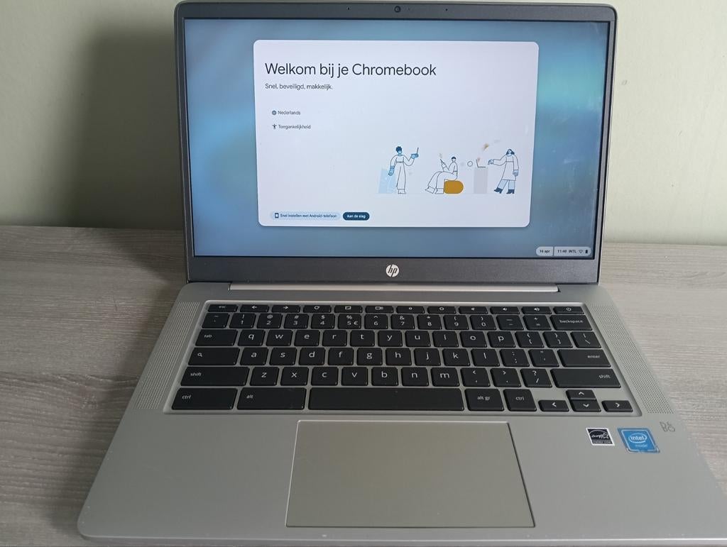 Hp chromebook, Ophalen of Verzenden, 32 GB of minder, 14 inch, 4 GB of minder