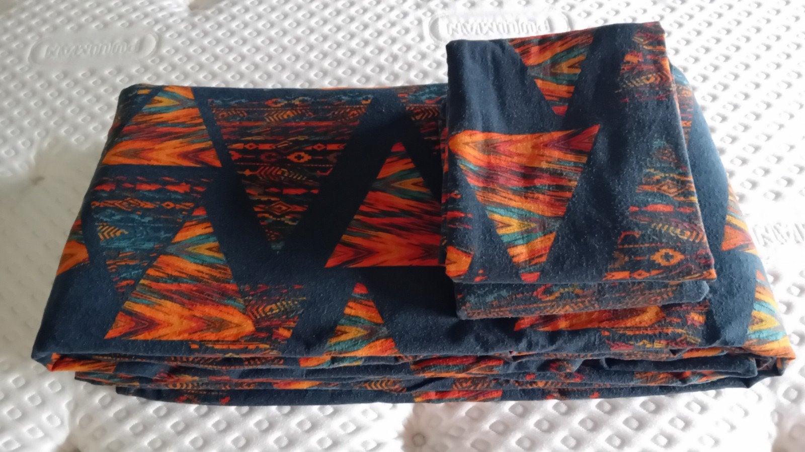 Flanellen dekbedovertrek 240x200 met instopstrook, Ophalen, Gebruikt, Instopstrook, Meerkleurig