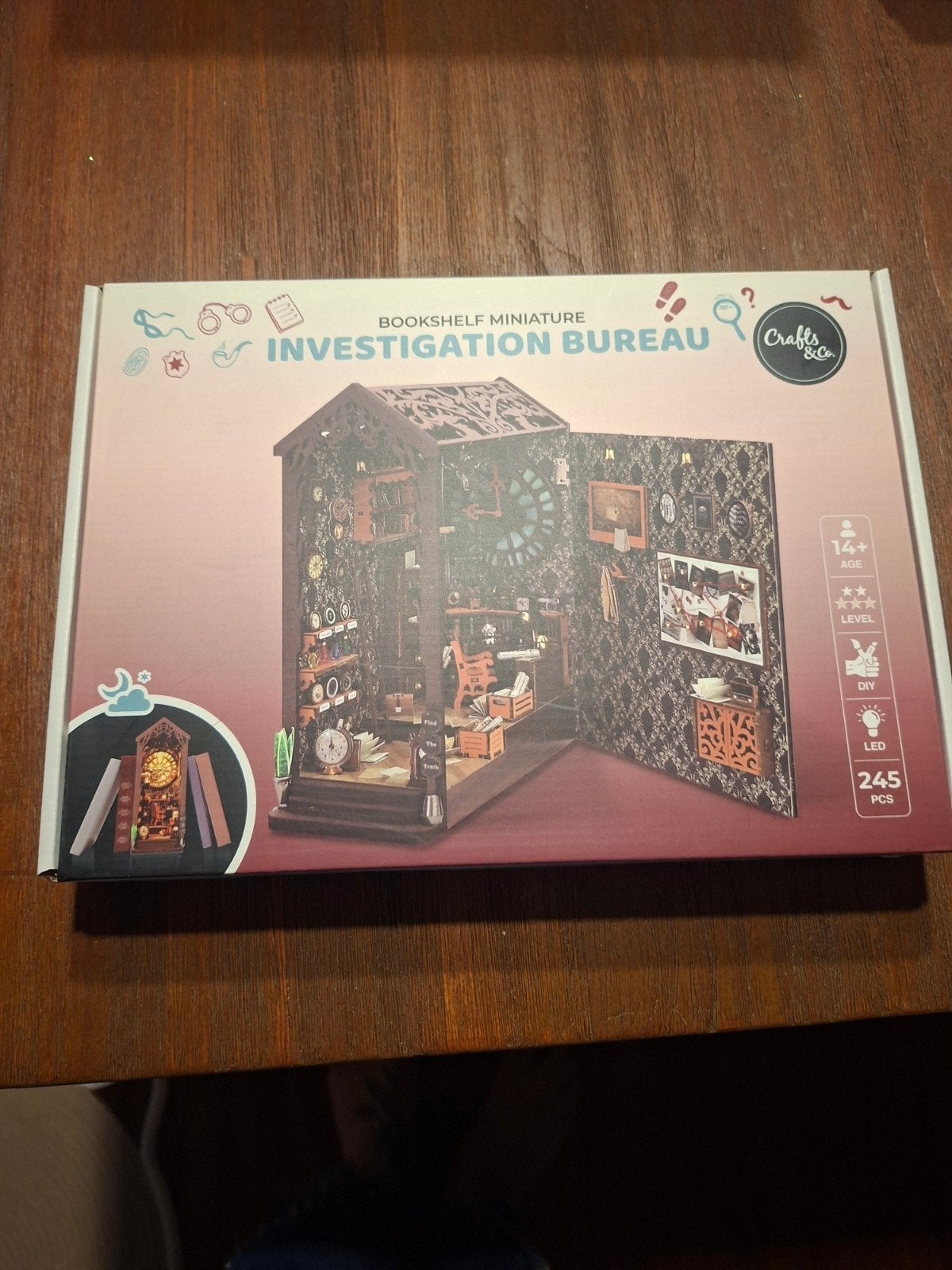 DIY Boekenplank Miniatuur - Investigation Bureau, Ophalen of Verzenden, Nieuw, Overige typen, Overige merken