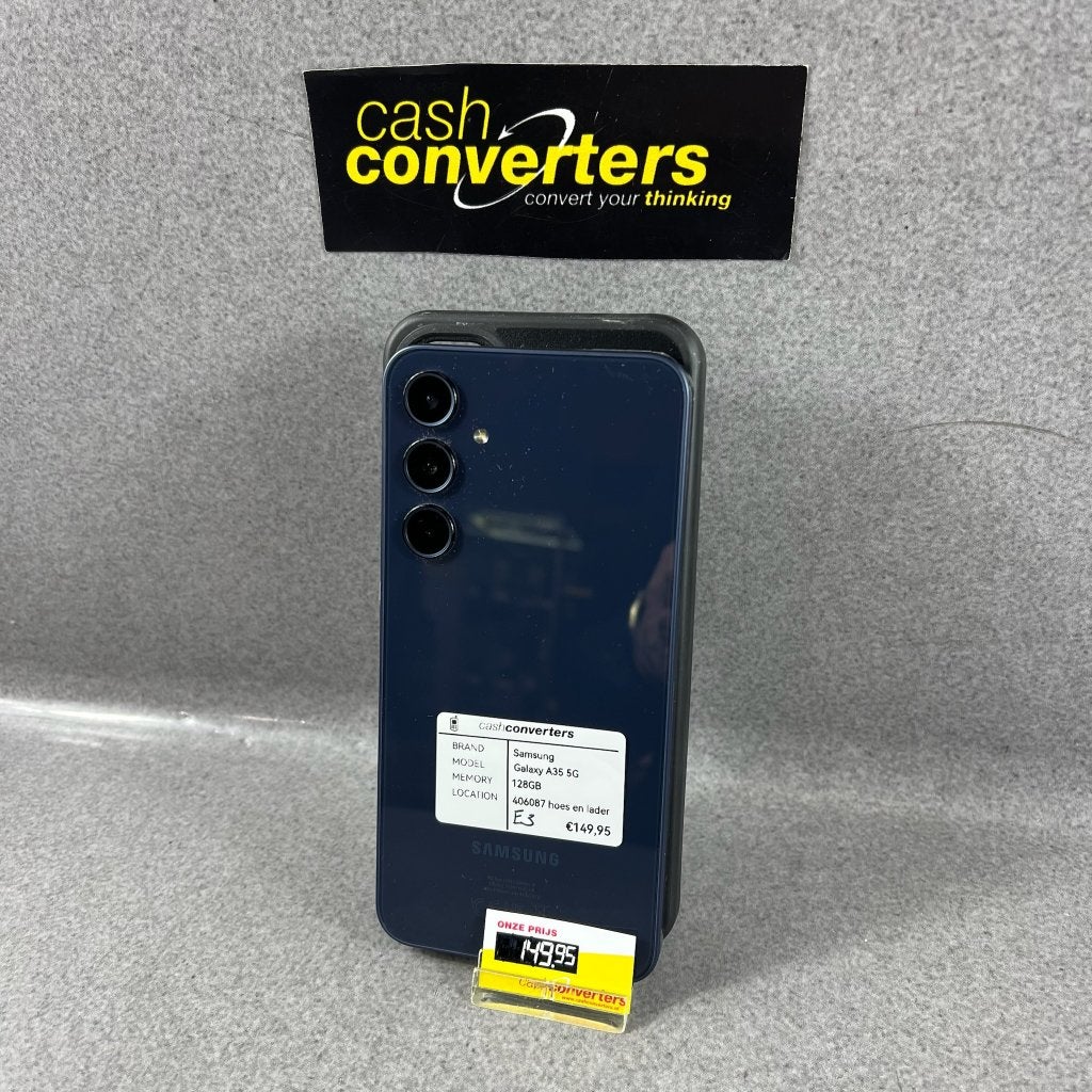 Samsung Galaxy A35 - 5G | met Otterbox oplader | 406086, Gebruikt, Zwart, Touchscreen, Ophalen of Verzenden
