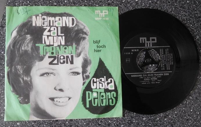 Ciska Peters - niemand zal mijn tranen zien (vanaf € 1,50), Cd's en Dvd's, Ophalen of Verzenden, Zo goed als nieuw, 7 inch, Levenslied of Smartlap
