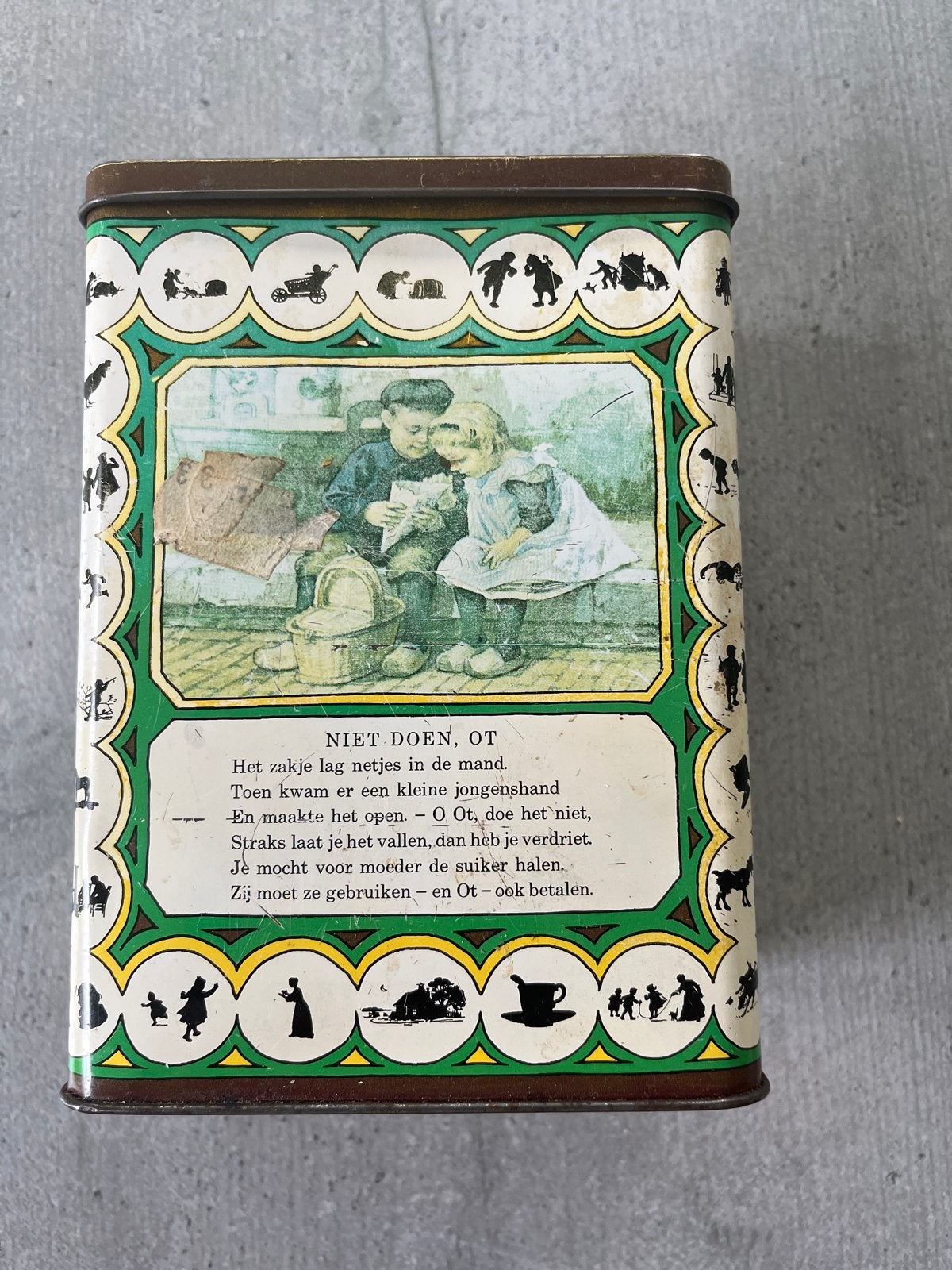 Vintage Royco Ot en Sien Koekblik - Antiek Verzamelobject, Ophalen of Verzenden