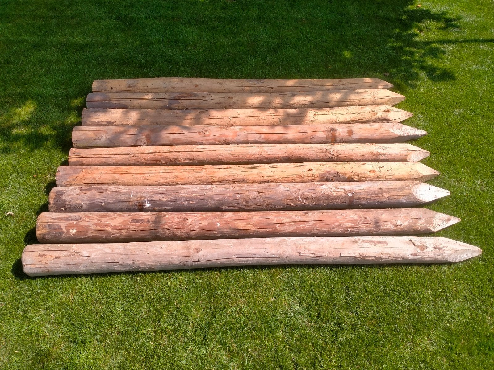 Houten palen, diameter 13 cm, lengte 2 meter, Ophalen, 250 cm of meer, Palen