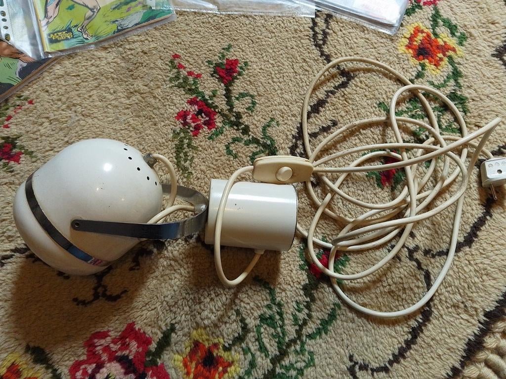 Witte vintage lamp, Ophalen of Verzenden
