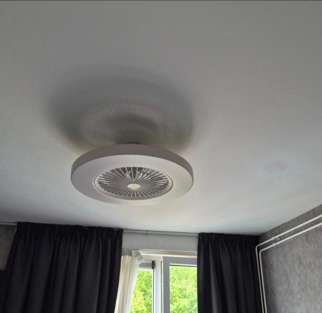 Eurom Plafondventilator met verlichting en afstandsbediening, Ophalen, Ventilator met afstandsbediening, Zo goed als nieuw, Plafondventilator