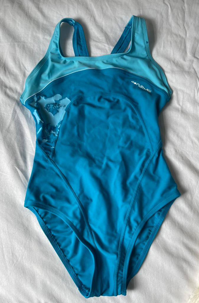 Nabaiji badpak blauw, 38, Ophalen of Verzenden, Zo goed als nieuw, Blauw, Badpak