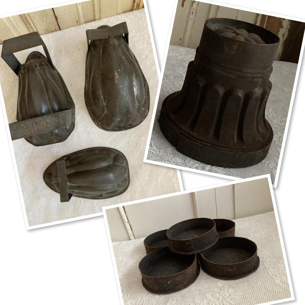 Brocante Marsepein- chocolade mal - ijsmal & beschuitvormen, Ophalen of Verzenden