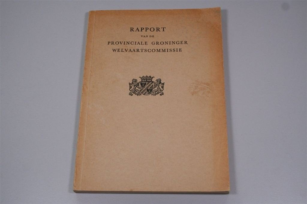 Rapport Groninger Welvaartscommissie — ca. 1970, Ophalen of Verzenden, Gelezen
