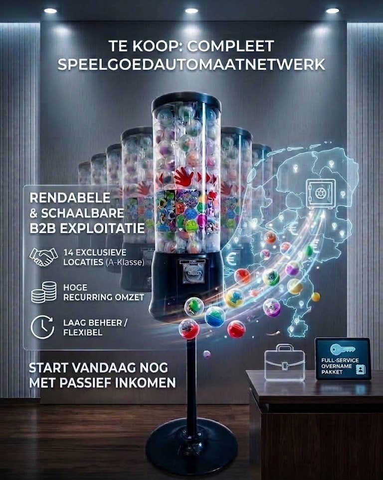 Compleet Winstgevend Vending Bedrijf incl locaties (Frieslan