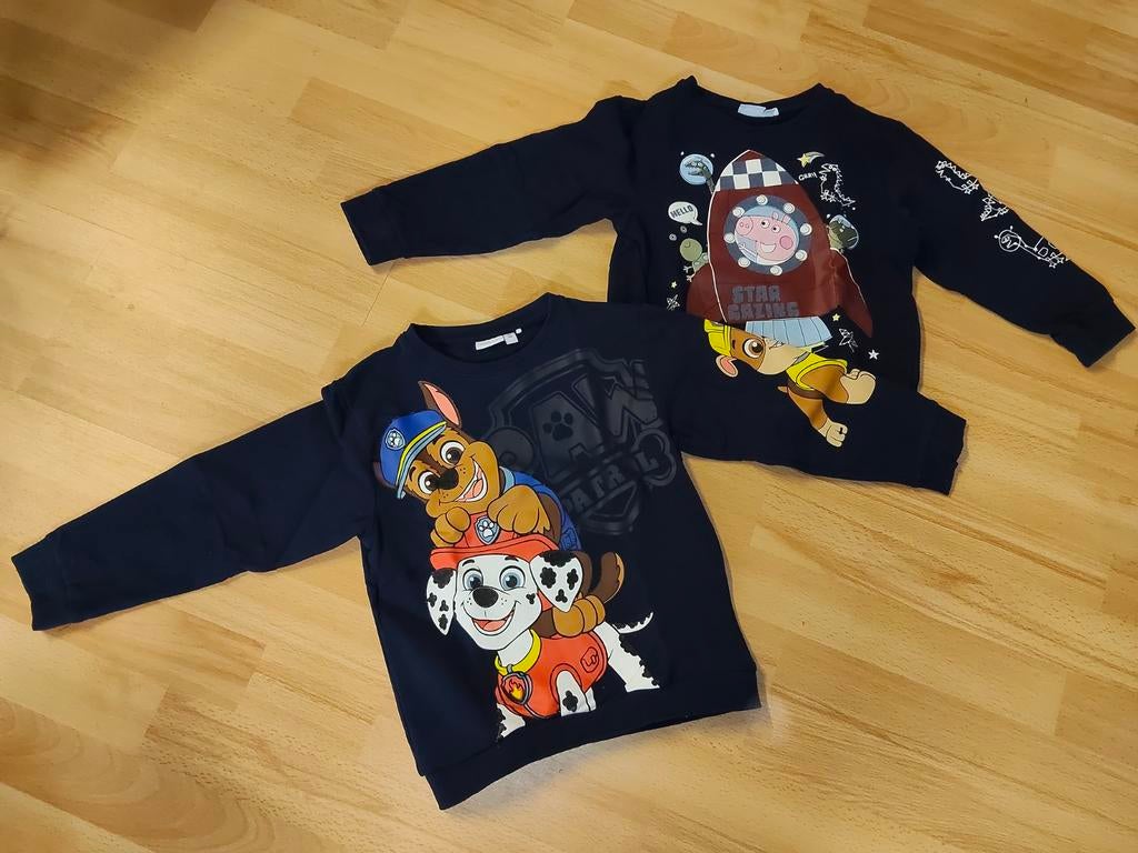 Truien maat 110 / Paw Patrol en Peppa Pig, Gebruikt, Jongen of Meisje, Trui of Vest, Ophalen of Verzenden