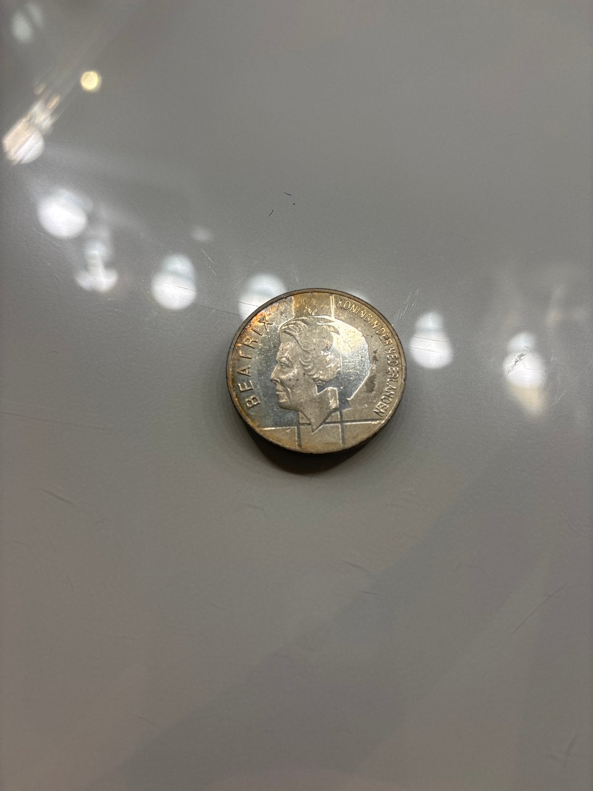 Zilveren 10 Gulden Munt Koningin Beatrix Benelux, Ophalen, Koningin Beatrix, Zilver, Losse munt