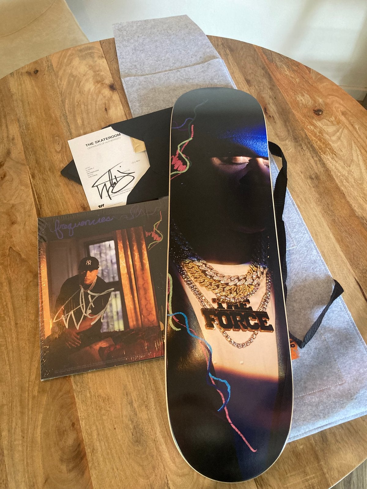 LL Cool J the Force limited edition skateboard en vinyl, Ophalen of Verzenden, 2000 tot heden, Zo goed als nieuw, 12 inch