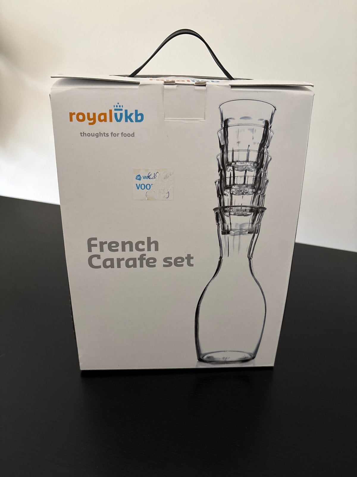 Royal VKB French Carafe Set met glazen, Ophalen, Nieuw, Overige merken, Glas