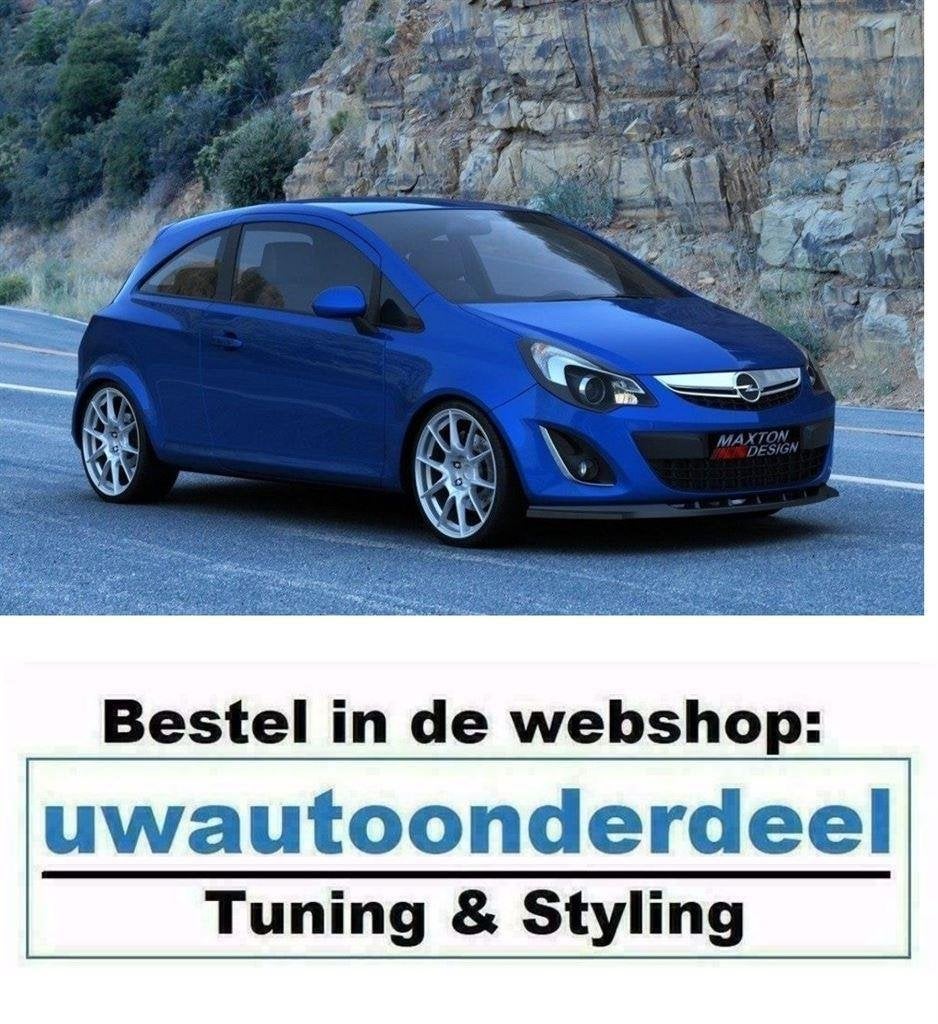Maxton Design Spoiler Lip Splitter Voor Opel Corsa D, Verzenden, Automotive Parts, A.parts@hotmail.nl, Trasmolenlaan 12 3447 GZ Woerden