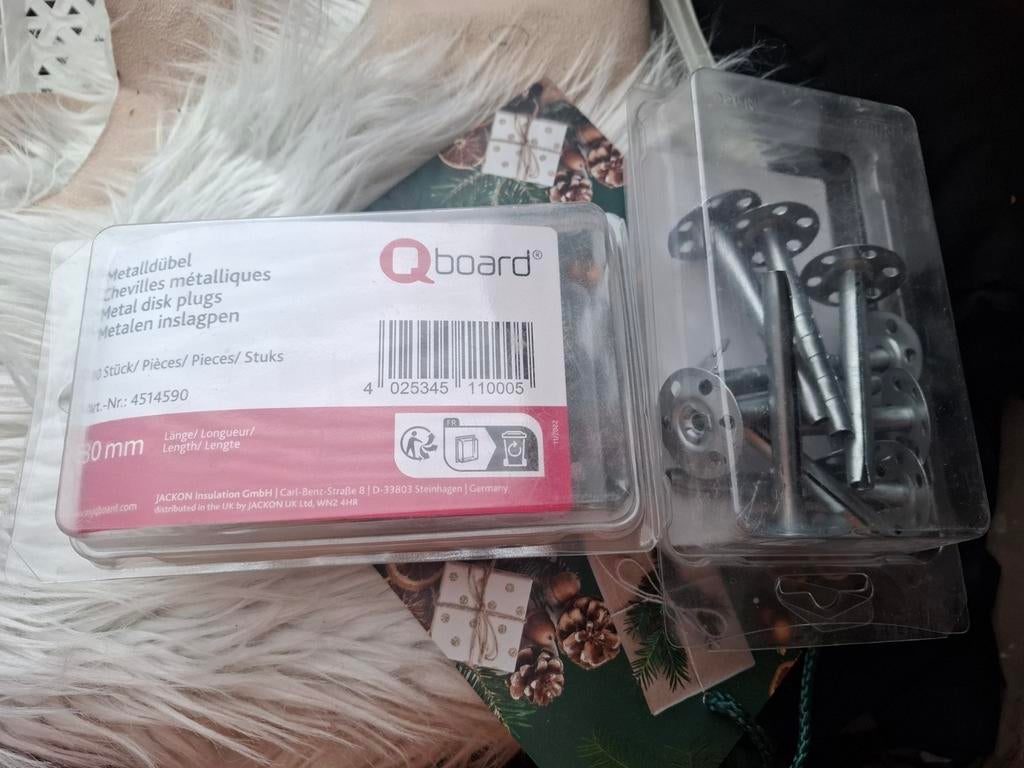 Qboard Metalen Inslagpluggen 80mm - 15 stuks, Ophalen of Verzenden, Nieuw