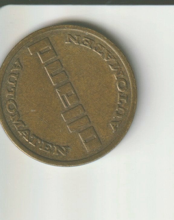automaten penning, Postzegels en Munten, Penningen en Medailles, Verzenden, Overige materialen