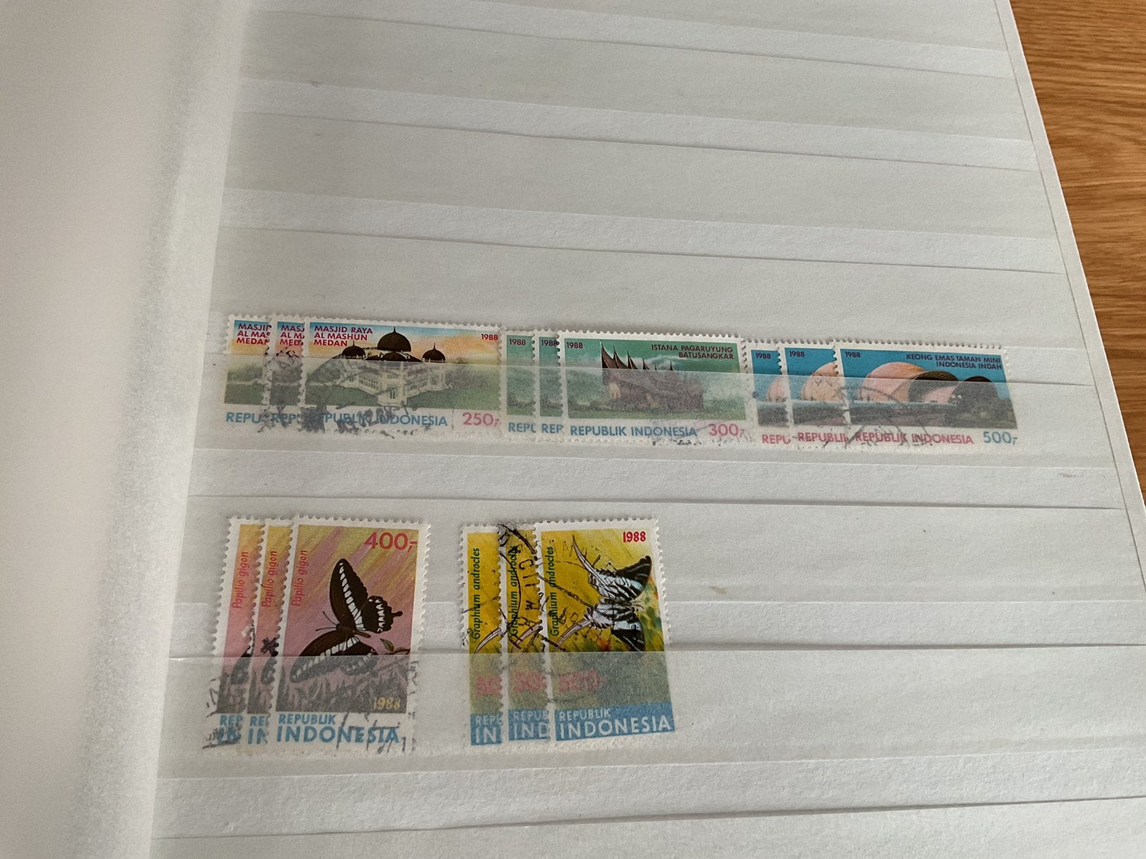 Stockboek Indonesie 1989 tm 1998, Postzegels en Munten, Postzegels | Volle albums en Verzamelingen, Ophalen of Verzenden, Buitenland