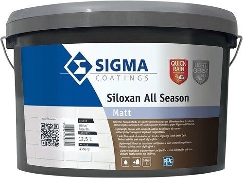 Sigma gevelverf laagste prijs, Wit, Nieuw, Ophalen of Verzenden, Verf